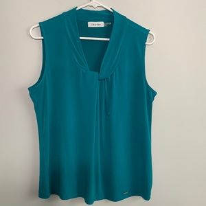 Calvin Klein Teal Sleeveless Top